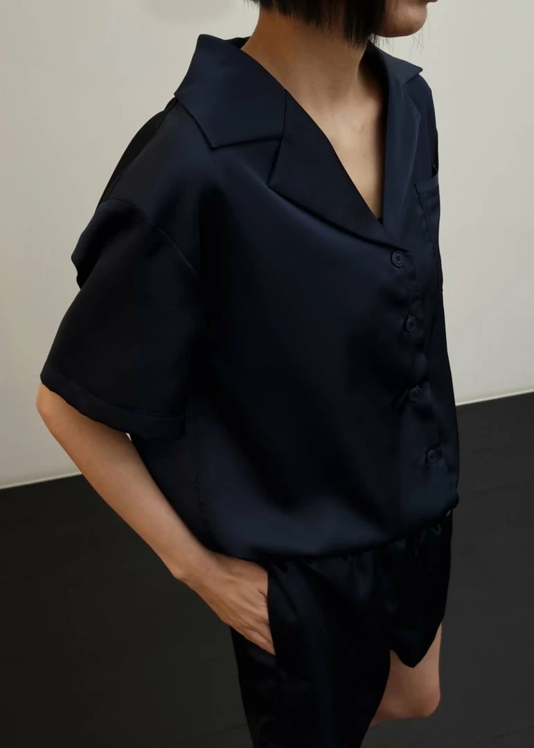 New π― Inch Hadi Satin Shorts - Navy β€οΈ 5 Inch Hadi Satin Shorts - Navy