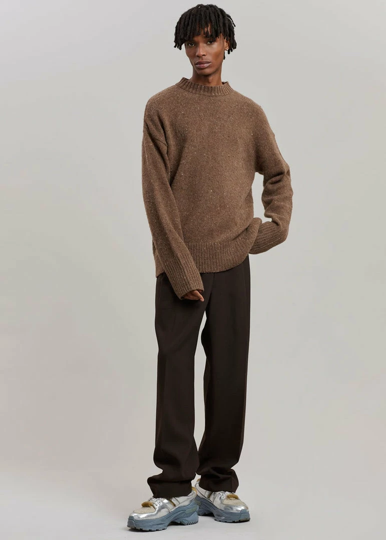 Hot Sale π― Breathe Abel Speckle Sweater - Brown CLOTHING π― 7 Breathe Abel Speckle Sweater - Brown CLOTHING