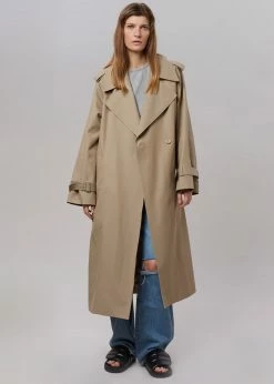 3.another Abril Trench - Sand CLOTHING