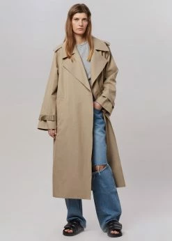 3.another Abril Trench - Sand CLOTHING