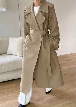3.another Abril Trench - Sand CLOTHING