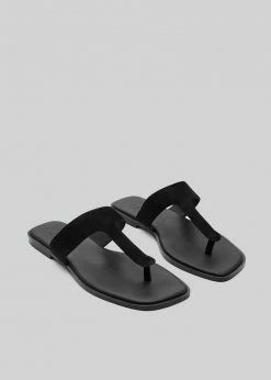 A.Emery X Matteau Rhodes Sandal - Black Suede