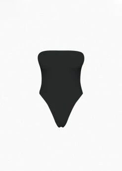 CLOTHING Aexae Bandeau One Piece Swimsuit - Black