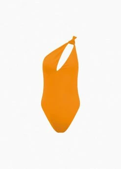 Aexae Knot One Piece Swimsuit - Orange CLOTHING