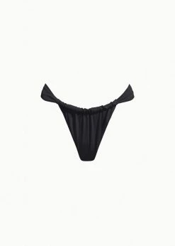 Aexae Ruched Swimsuit Bottoms - Black CLOTHING
