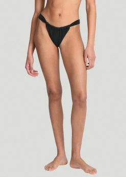 Aexae Ruched Swimsuit Bottoms - Black CLOTHING