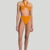 CLOTHING Aexae Wrap Tie Swim Top - Orange