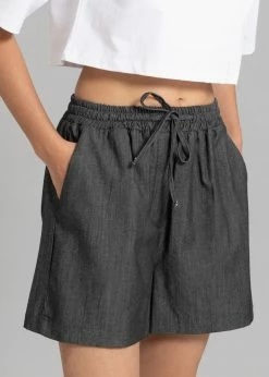 The Frankie Shop Agnes Shorts - Dark Grey