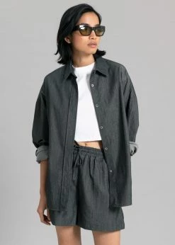 The Frankie Shop Agnes Shorts - Dark Grey