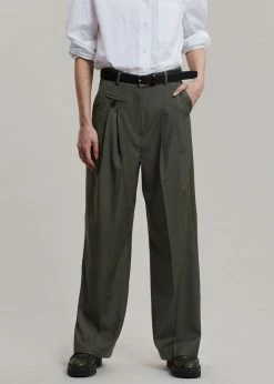 Brick Lane Ainsley Pants - Olive CLOTHING