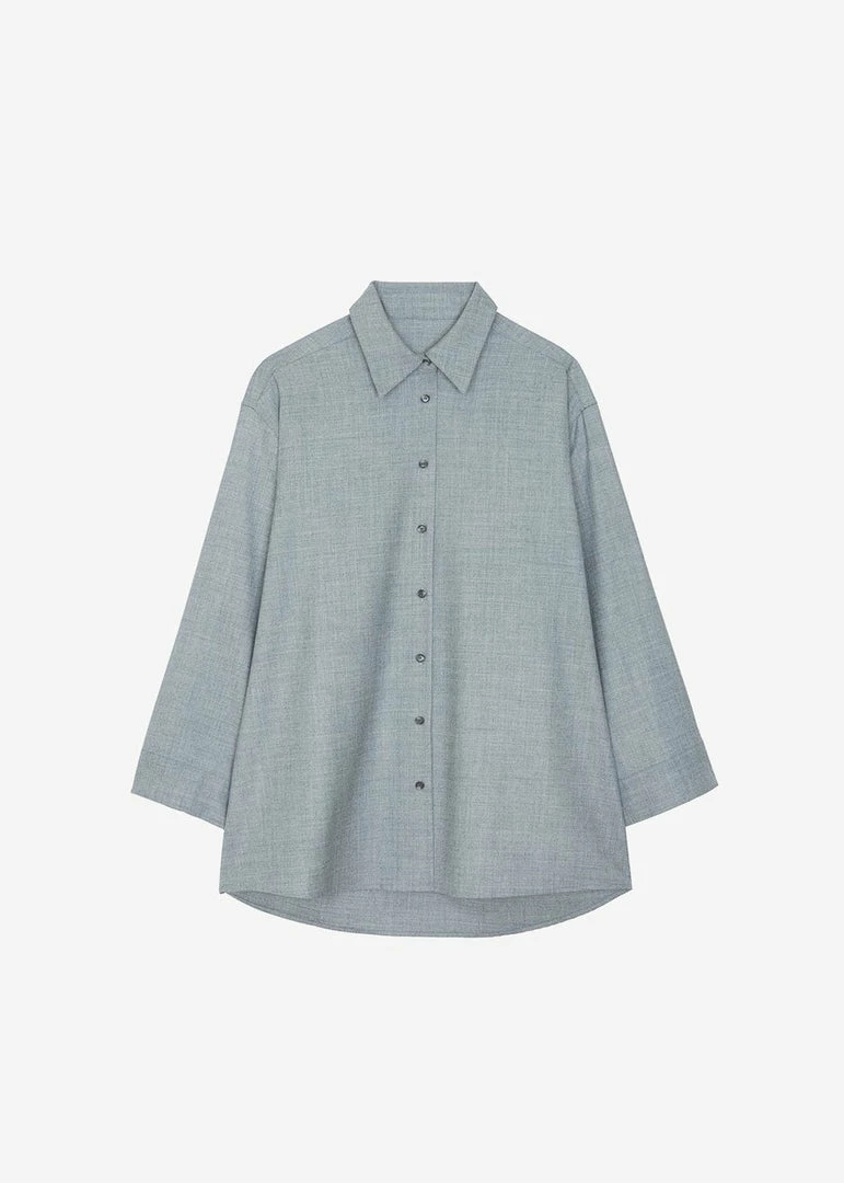 Cheapest β The Frankie Shop CLOTHING Alanis Button Down π Shirt - Storm Grey π 10 The Frankie Shop CLOTHING Alanis Button Down Shirt - Storm Grey