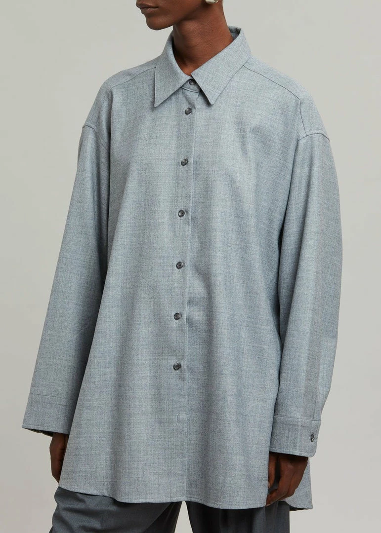 Cheapest β The Frankie Shop CLOTHING Alanis Button Down π Shirt - Storm Grey π 7 The Frankie Shop CLOTHING Alanis Button Down Shirt - Storm Grey