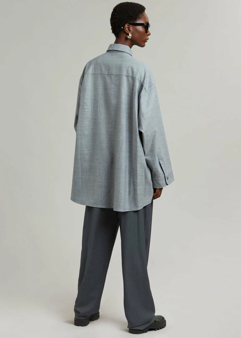 Cheapest β The Frankie Shop CLOTHING Alanis Button Down π Shirt - Storm Grey π 9 The Frankie Shop CLOTHING Alanis Button Down Shirt - Storm Grey