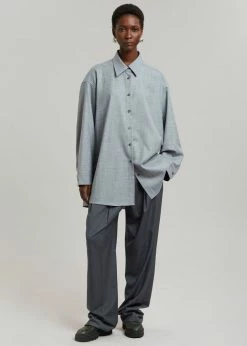 Cheapest β The Frankie Shop CLOTHING Alanis Button Down π Shirt - Storm Grey π 15 The Frankie Shop CLOTHING Alanis Button Down Shirt - Storm Grey