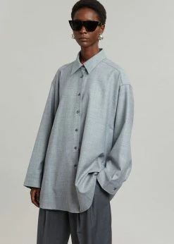 Cheapest β The Frankie Shop CLOTHING Alanis Button Down π Shirt - Storm Grey π 13 The Frankie Shop CLOTHING Alanis Button Down Shirt - Storm Grey