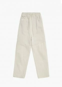 CLOTHING Amomento Drawstring Denim Pants - Beige