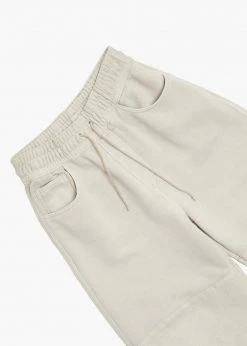 CLOTHING Amomento Drawstring Denim Pants - Beige