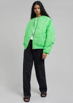 Amomento Drawstring Denim Pants - Black CLOTHING