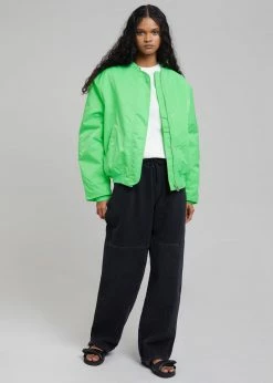 Amomento Drawstring Denim Pants - Black CLOTHING