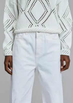 Amomento Recycled Cotton Denim- White