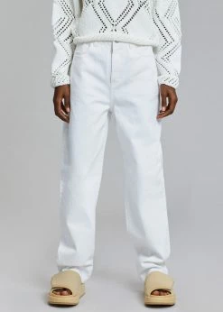 Amomento Recycled Cotton Denim- White