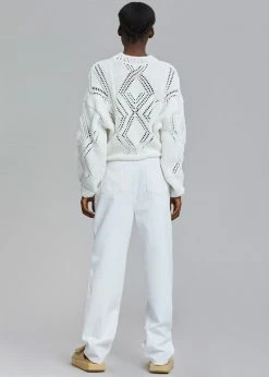 Amomento Recycled Cotton Denim- White