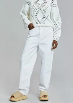 Amomento Recycled Cotton Denim- White