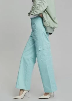 The Frankie Shop Anada Cargo Pants - Mint CLOTHING