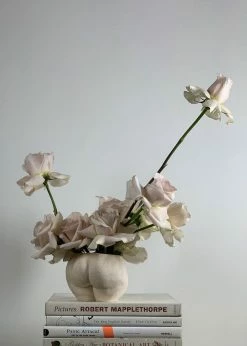 Anissa Kermiche Popotelée Ceramic Pot - Beige LIFESTYLE