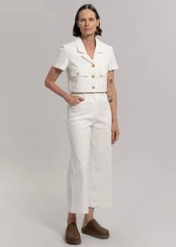 Best Pirce β Blossom CLOTHING Anna Cropped Blazer - Cream π 12 Blossom CLOTHING Anna Cropped Blazer - Cream