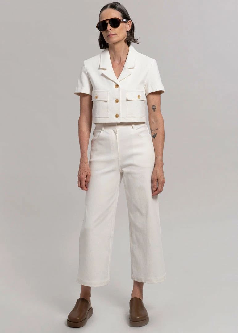 Best Pirce β Blossom CLOTHING Anna Cropped Blazer - Cream π 4 Blossom CLOTHING Anna Cropped Blazer - Cream