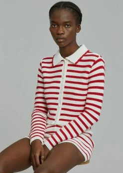 Coupon π― The Plan CLOTHING Aqua Knit Short - Red Stripe π€© 19 The Plan CLOTHING Aqua Knit Short - Red Stripe