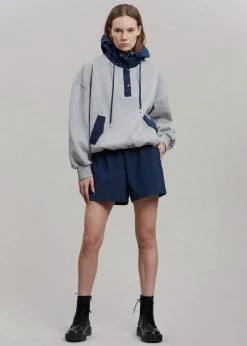 The Frankie Shop Archer Gym Shorts - Navy