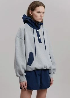 Outlet π The Frankie Shop Archer Gym Shorts - Navy π 10 The Frankie Shop Archer Gym Shorts - Navy