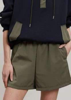 The Frankie Shop Archer Gym Shorts - Olive CLOTHING