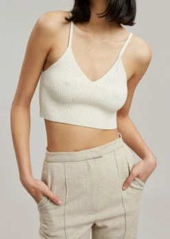 The Frankie Shop CLOTHING Ariose Bralette - Cream