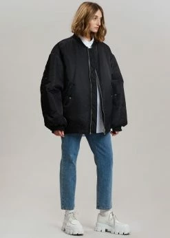 Buy π The Frankie Shop CLOTHING Astra Bomber Jacket - Black π 17 The Frankie Shop CLOTHING Astra Bomber Jacket - Black