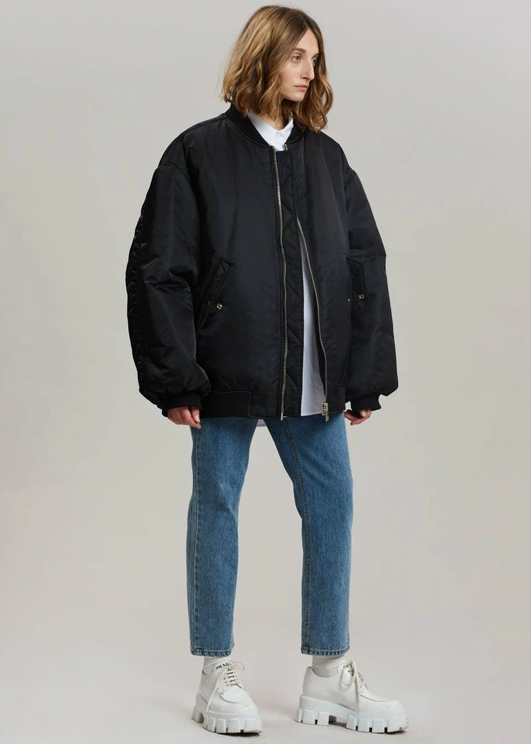 Buy π The Frankie Shop CLOTHING Astra Bomber Jacket - Black π 8 The Frankie Shop CLOTHING Astra Bomber Jacket - Black