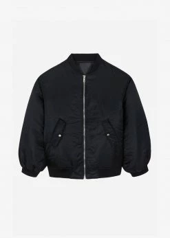 Buy π The Frankie Shop CLOTHING Astra Bomber Jacket - Black π 19 The Frankie Shop CLOTHING Astra Bomber Jacket - Black