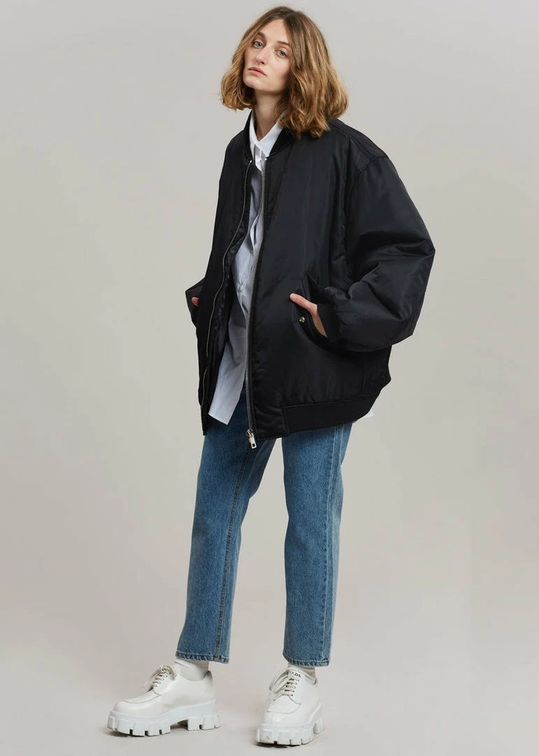 Buy π The Frankie Shop CLOTHING Astra Bomber Jacket - Black π 2 The Frankie Shop CLOTHING Astra Bomber Jacket - Black