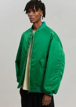 The Frankie Shop CLOTHING Astra Bomber Jacket - Kelly Green