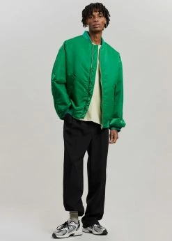 The Frankie Shop CLOTHING Astra Bomber Jacket - Kelly Green