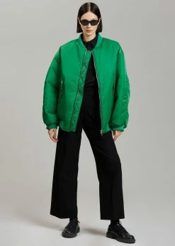 The Frankie Shop CLOTHING Astra Bomber Jacket - Kelly Green