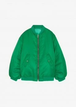 The Frankie Shop CLOTHING Astra Bomber Jacket - Kelly Green