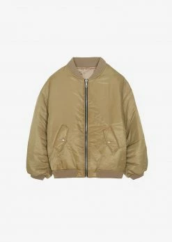 The Frankie Shop Astra Bomber Jacket - Olive