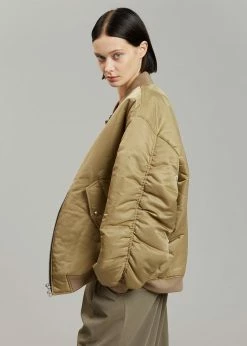 The Frankie Shop Astra Bomber Jacket - Olive