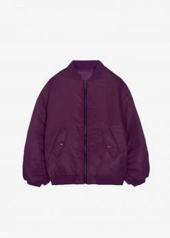 The Frankie Shop CLOTHING Astra Bomber Jacket - Royal Purple