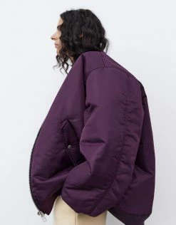 The Frankie Shop CLOTHING Astra Bomber Jacket - Royal Purple
