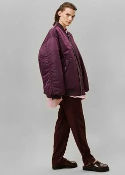 The Frankie Shop CLOTHING Astra Bomber Jacket - Royal Purple