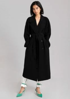 Blossom CLOTHING Avery Trench Coat - Black
